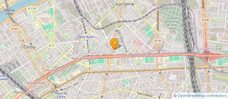localisation de l'entreprise JONATHAN VIDEO CLUB à SAINT-OUEN-SUR-SEINE