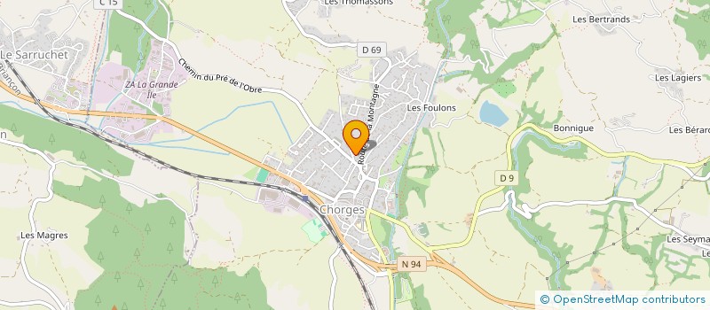 localisation de l'entreprise JONAVA à CHORGES