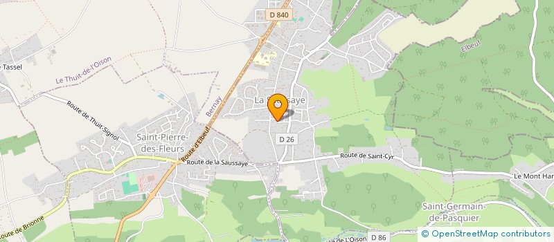 localisation de l'entreprise JONES  LA SAUSSAYE