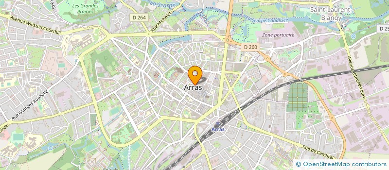 localisation de l'entreprise JONES EURL à ARRAS