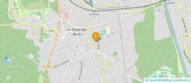 localisation de l'entreprise JONES PARTICIPATIONS  LA TESTE-DE-BUCH