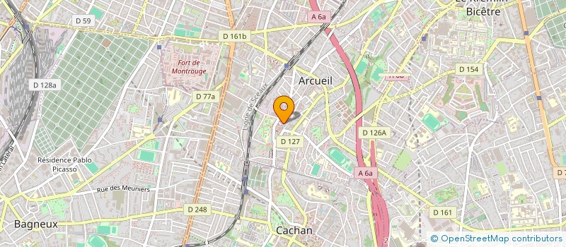 localisation de l'entreprise JONGLA à ARCUEIL
