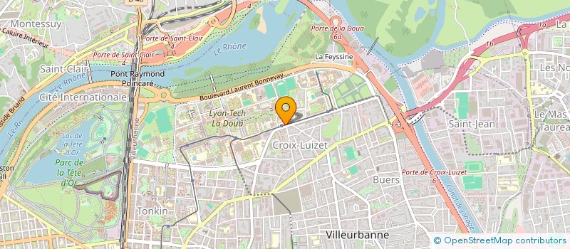 localisation de l'entreprise JONGLEURS DE L INSA DE LYON  VILLEURBANNE