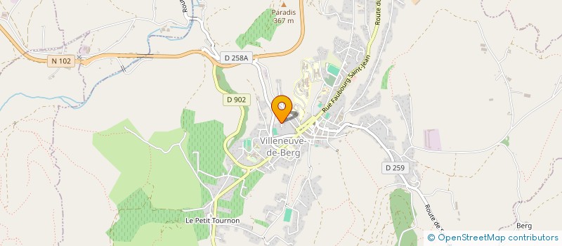 localisation de l'entreprise JONIRO  VILLENEUVE-DE-BERG