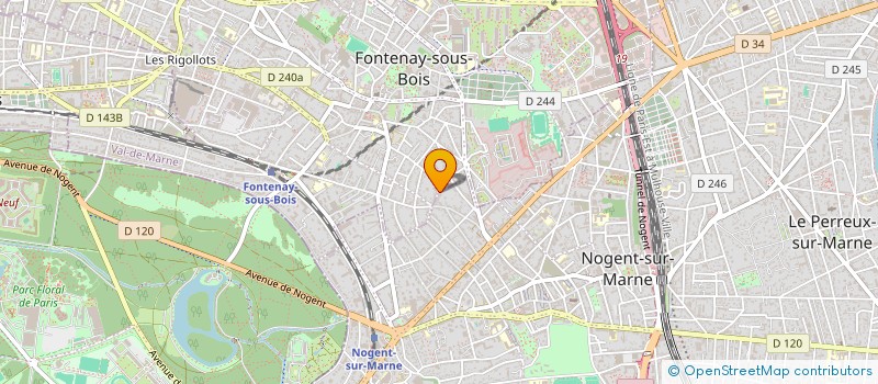 localisation de l'entreprise JONOLY à NOGENT-SUR-MARNE