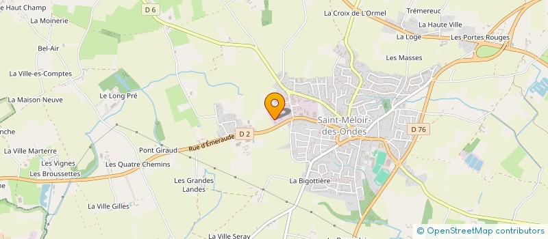 localisation de l'entreprise JONQUEMAT à SAINT-MELOIR-DES-ONDES
