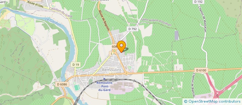 localisation de l'entreprise JONQUET FILS  REMOULINS