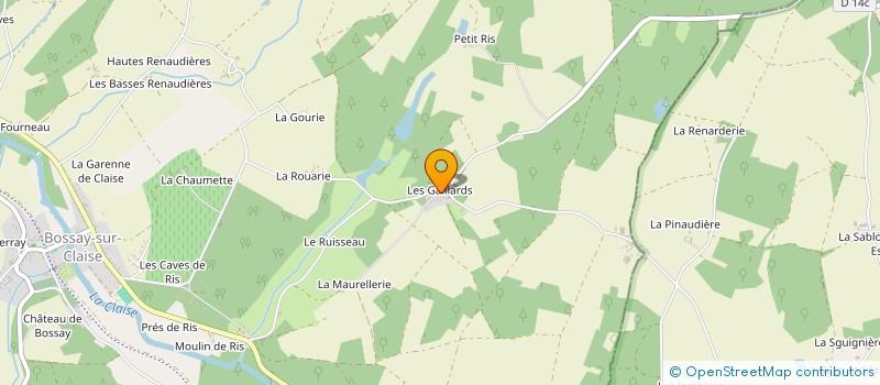 localisation de l'entreprise JONQUILLE à BOSSAY-SUR-CLAISE