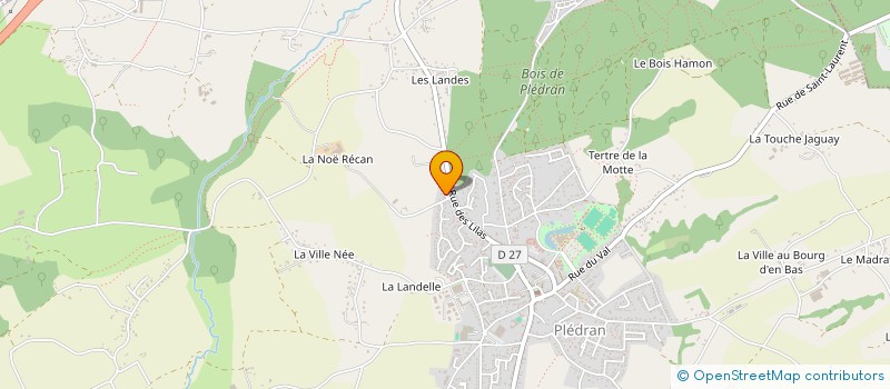 localisation de l'entreprise JONQUILLES INVEST à PLEDRAN