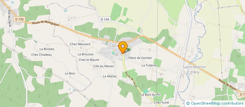 localisation de l'entreprise JONTEC  ORIGNOLLES