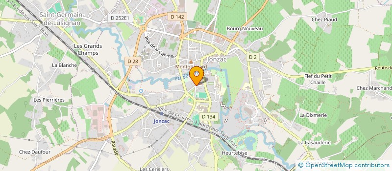 localisation de l'entreprise JONZAC HAUTE SAINTONGE ACCUEIL  JONZAC