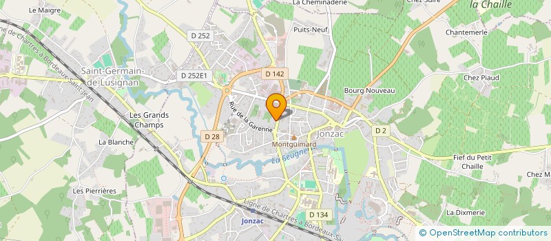 localisation de l'entreprise JONZAC MEDICAL SERVICE  JONZAC