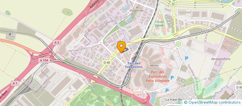 localisation de l'entreprise JOOA AIRPORT  VILLEPINTE
