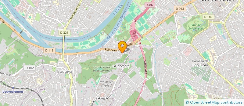 localisation de l'entreprise JOOS PARTNERS  BOUGIVAL