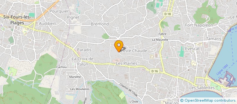 localisation de l'entreprise JOPAMY à LA SEYNE-SUR-MER