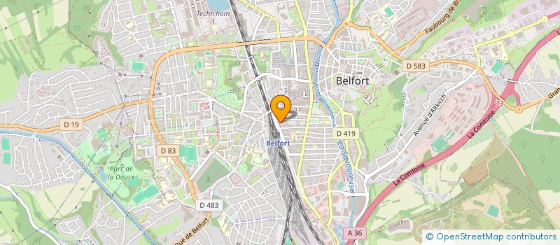 localisation de l'entreprise JOPAT à BELFORT