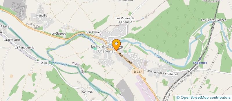 localisation de l'entreprise JOPHI à LE PONT-CHRETIEN-CHABENET