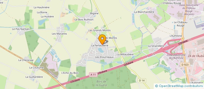 localisation de l'entreprise JOPO LECA (JPL)  MESANGER