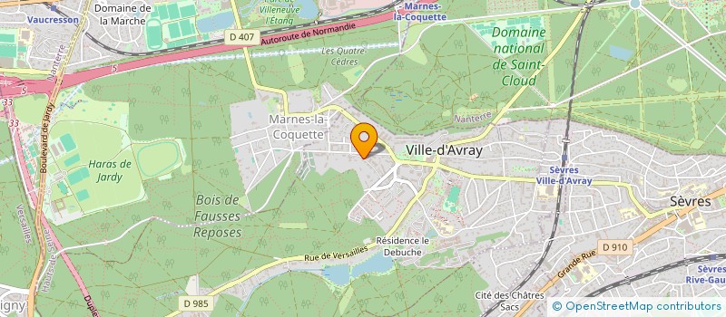 localisation de l'entreprise JOPOCHRIS  VILLE-D'AVRAY