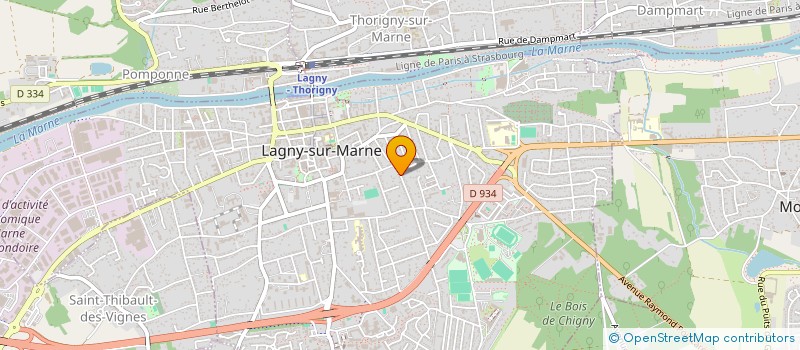 localisation de l'entreprise JORA  LAGNY-SUR-MARNE