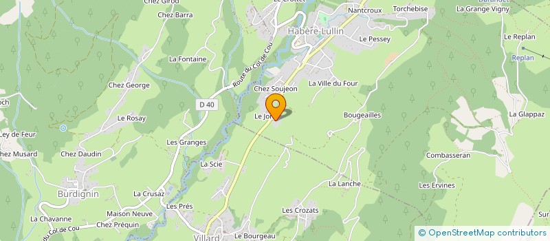 localisation de l'entreprise JORABOIS à HABERE-LULLIN