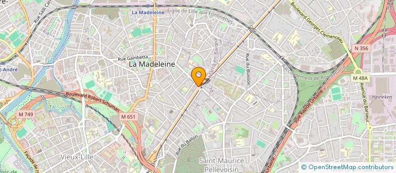 localisation de l'entreprise JORALI à LA MADELEINE