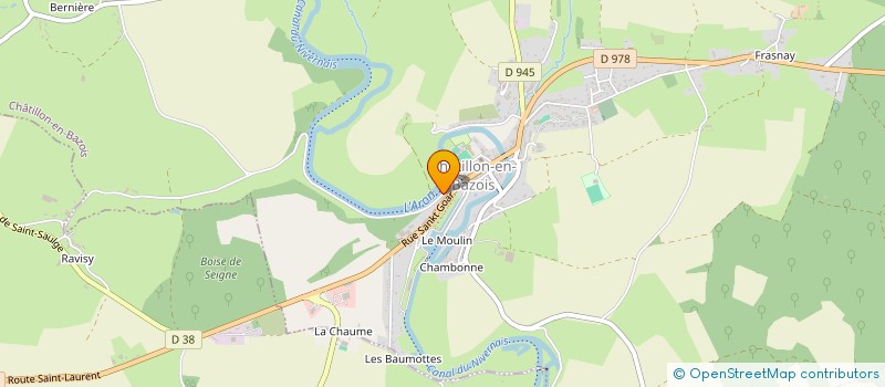 localisation de l'entreprise JORASA à CHATILLON-EN-BAZOIS
