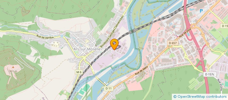 localisation de l'entreprise JORCA à ARS-SUR-MOSELLE