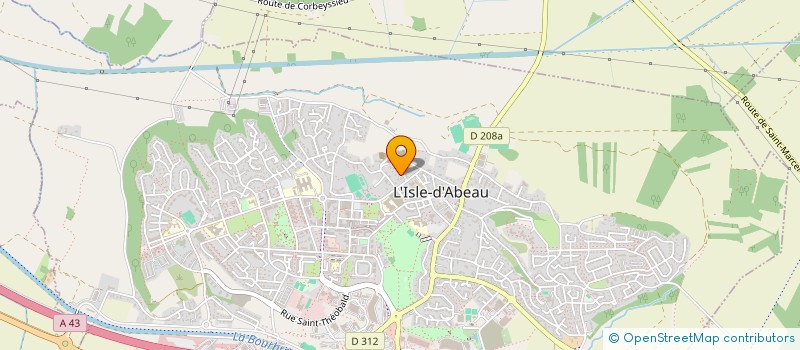 localisation de l'entreprise JORCIN2  L'ISLE-D'ABEAU