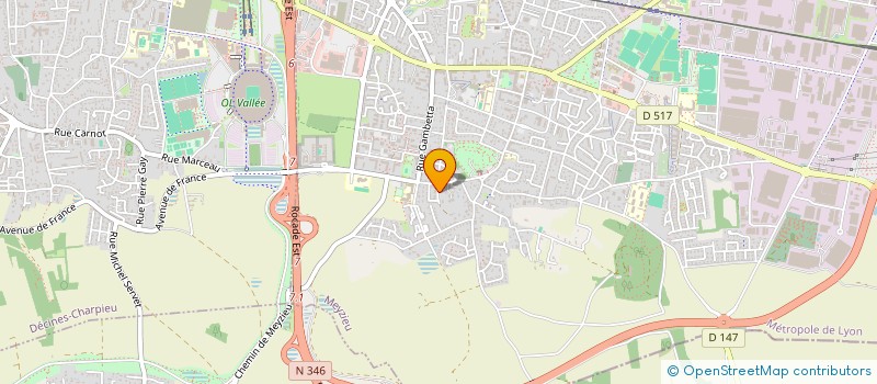 localisation de l'entreprise JORCY  MEYZIEU