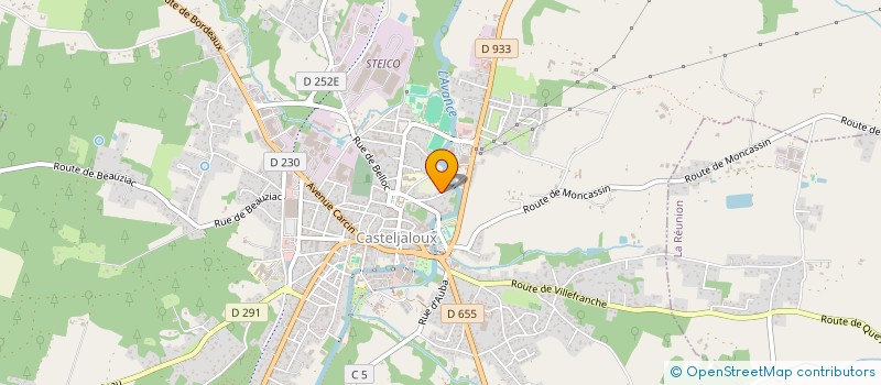 localisation de l'entreprise JORDA  CASTELJALOUX