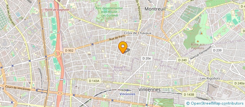 localisation de l'entreprise JORDA BATIE à MONTREUIL