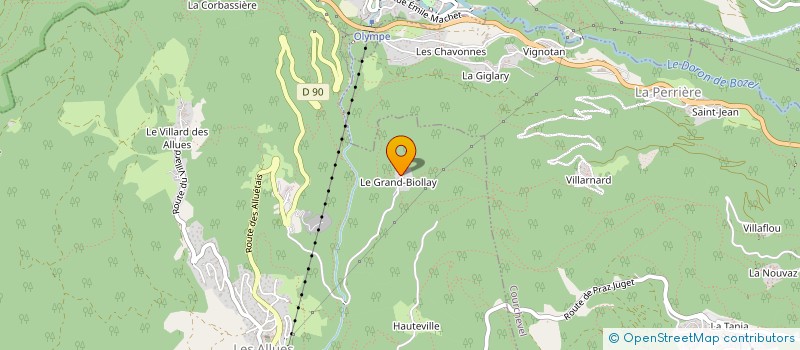 localisation de l'entreprise JORDAKO  LES ALLUES