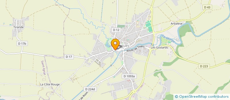 localisation de l'entreprise JORDAN BONTEMPS  MARINGUES