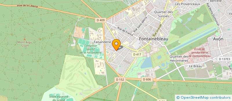 localisation de l'entreprise JORDAN GRAPHIC à FONTAINEBLEAU