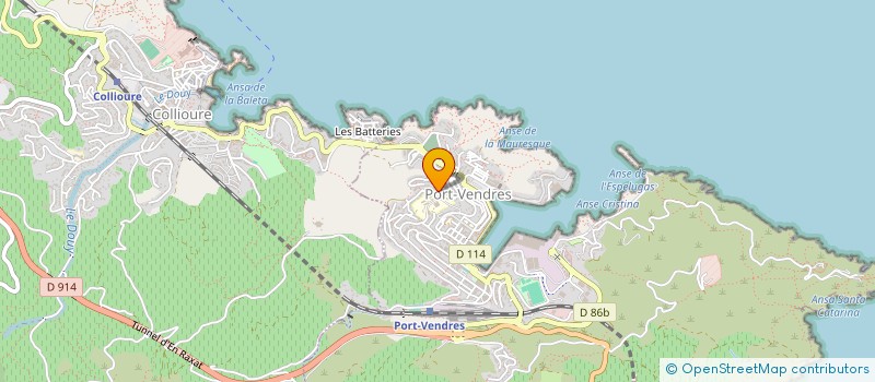 localisation de l'entreprise JORDAN PLOMBERIE  PORT-VENDRES