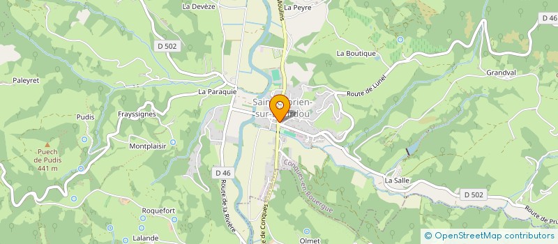 localisation de l'entreprise JORDAN'S MACONNERIE à CONQUES-EN-ROUERGUE