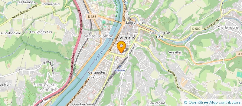 localisation de l'entreprise JORDANE DE ST CYR à VIENNE