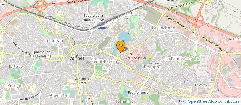 localisation de l'entreprise JORDANE SQUASH PAYS DE VANNES à VANNES