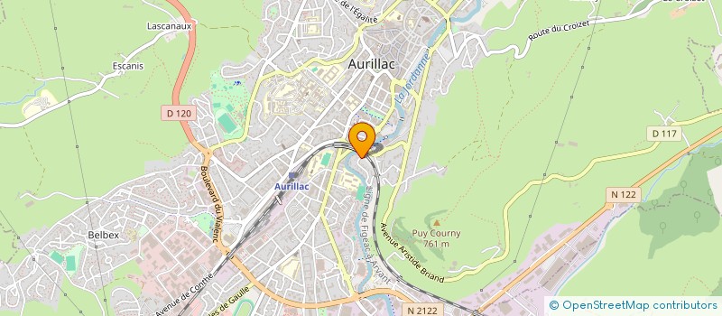 localisation de l'entreprise JORDANNE FM à AURILLAC