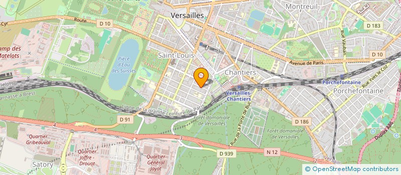 localisation de l'entreprise JORE-INVEST à VERSAILLES