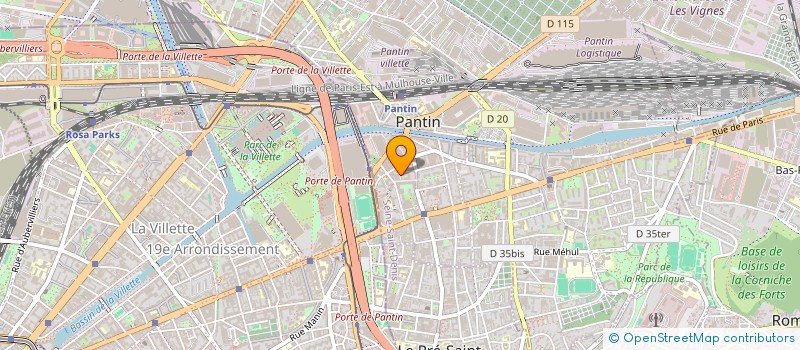 localisation de l'entreprise JOREL à PANTIN