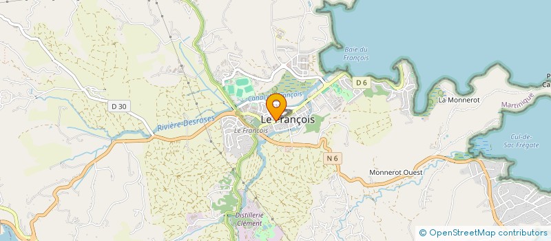 localisation de l'entreprise JOREL SARL  LE FRANCOIS