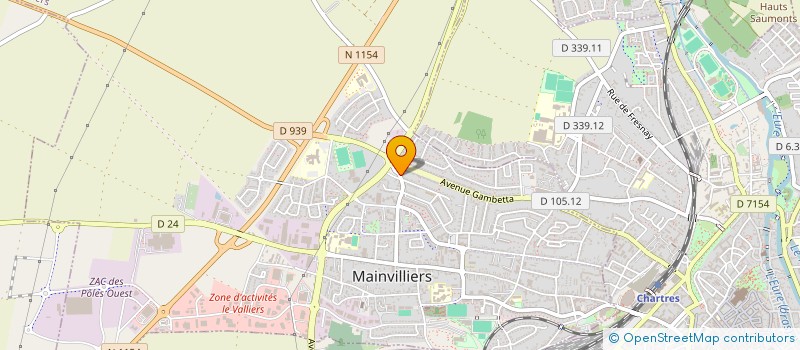 localisation de l'entreprise JORET VTC à MAINVILLIERS