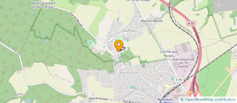 localisation de l'entreprise JORGE-ARMOET  MAFFLIERS