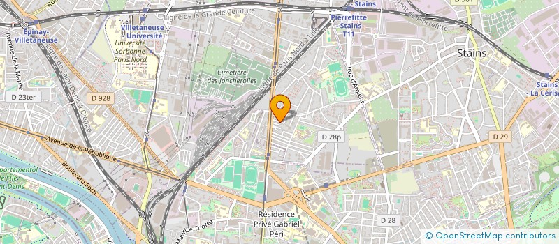 localisation de l'entreprise JORGE ETANCHEITE à PIERREFITTE-SUR-SEINE