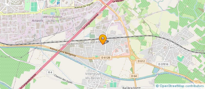 localisation de l'entreprise JORGE.J-M  VILLENEUVE-LES-BEZIERS