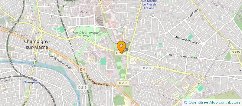 localisation de l'entreprise JORGINA à CHAMPIGNY-SUR-MARNE