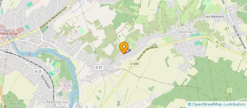 localisation de l'entreprise JORI à MORNAC