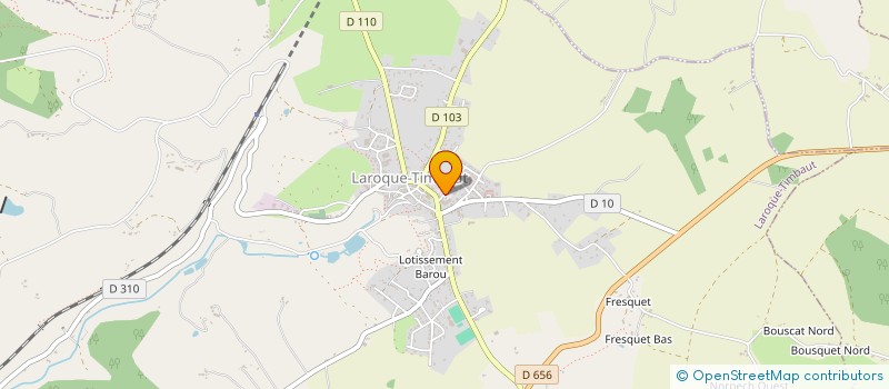 localisation de l'entreprise JORION  LAROQUE-TIMBAUT